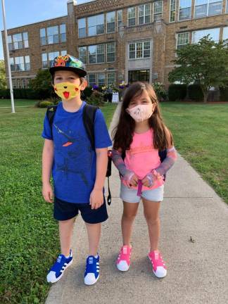 AJ and Ariella, 4th and 2nd grade at Park Avenue Elementary.