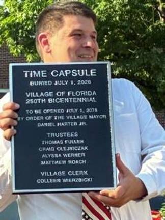 Village of Florida buries time capsule on July 1 in honor of America’s 250th birthday.