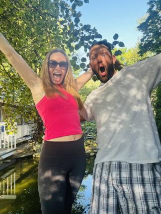 The Hirrel parents bid adieu to their three kids.