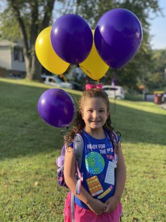 Kiera’s first day of first grade.