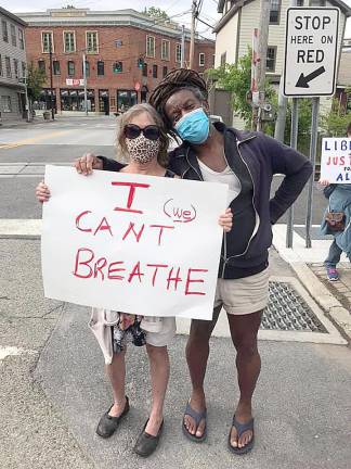 Warwick. Protesters say George Floyd’s life mattered