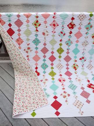 This quilt, a collaboration of members of the Warwick Valley Quilters’ Guild, will be raffled off in October during the Guild’s “Stars of the Valley” Quilt Show.