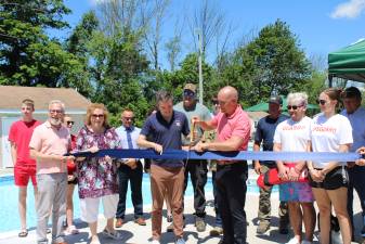 Officials “reopen” Mountain Lake Park in Warwick.
