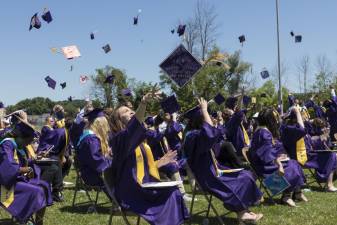 Warwick Valley High School held its Commencement Ceremony at C. Ashley Morgan Field on June 25, 2022.