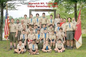 Troop 45 Scouts, Scoutmasters and adult leaders. Provided photo.