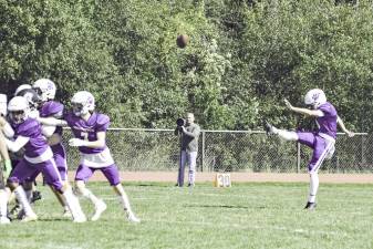Warwick’s Drew Borner is one of Section IX’s top punter/ kicker combinations. Borner and the Wildcats will be at Minisink this week for a key divisional game.