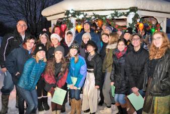 Leonard DeBuck and the Meistersingers at a previous tree-lighting in Pine Island. Photo provided by Janet Zimmerman/Pine Island Chamber of Commerce.