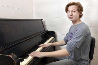 Warwick Valley High School junior Lionel Wolfe. Photo by Tom Bushey/Warwick Valley School District.