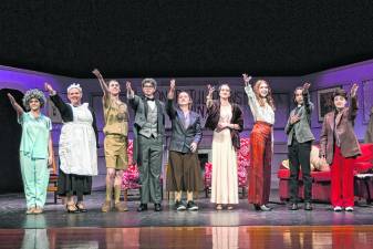 Warwick High School Drama Club’s production of The Butler Did It! dress rehearsal on Nov. 2, 2023.