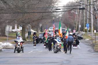 WVPD lead the parade down Main Street.