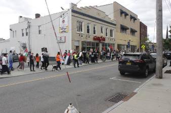 Protestors in Middletown