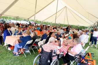 On Tuesday, Aug. 27, approximately 500 seniors enjoyed near perfect weather with temperatures in the low 70s, great food, music and good company.