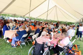 On Tuesday, Aug. 27, approximately 500 seniors enjoyed near perfect weather with temperatures in the low 70s, great food, music and good company.