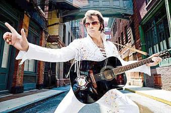 Elvis impersonator Bob McArthur – in exact replica costumes and whose hair and sideburns are real – will perform a wide range of the King’s songs at St. Stephen's School gym on Saturday, Feb. 15.