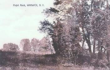 “Over the years” said letter writer James Morley, “Pulpit Rock has become part of our shared environmental and cultural heritage.” This image comes courtesy of the local history department of Albert Wisner Public Library.
