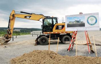 Site of the new Medical Examiner’s Office. The 18,175-square foot facility will be located adjacent to the Emergency Services Center on 22 Wells Farm Road, is set to be completed in the fall of 2024. Photos provided by Orange County.