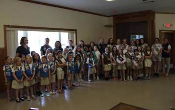 Girl Scouts’ Bridging and Awards ceremony on June 20