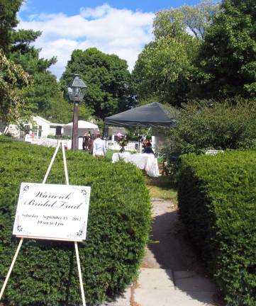 On Saturday, Sept. 15, the third annual Bridal Trail, sponsored by Price Chopper of Warwick and Corwin Florist, was held in Lewis Park. More than 50 brides met with wedding vendors from the Warwick Valley and surrounding areas.