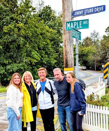 Jimmy Sturr and friends at his street renaming ceremony in the Village of Florida.