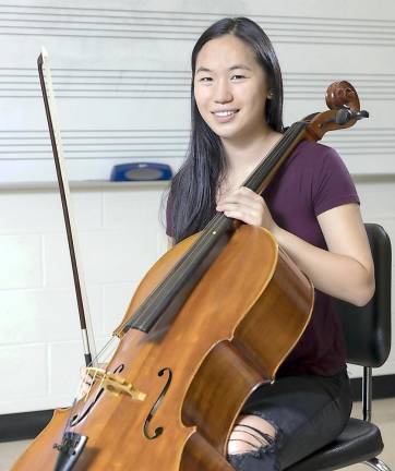 Warwick Valley High School senior Gabrielle Donohue will be playing the cello next year in the orchestra at the Rochester Institute of Technology. Photo provided by Warwick Valley School District.