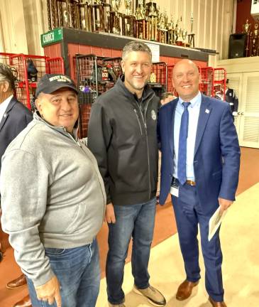 L to R: John Buckheit, Esq; Rep. Patrick Ryan; Town Supervisor.