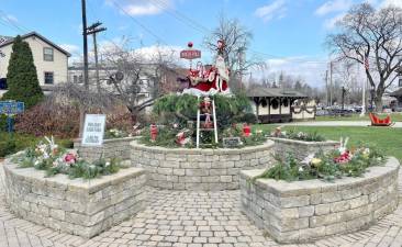 Railroad Green decorated by Warwick Valley Gardeners