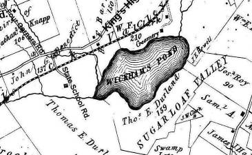 Courtesy photo: Section of Farm Map of the Town of Warwick, Orange County NY, by Michael Hughes, 1863.