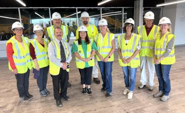 The team of Town of Warwick representatives assembled from Sustainable Warwick and the Climate Smart Committee visited Interstate Waste Services in North Arlington, N.J. earlier this month.