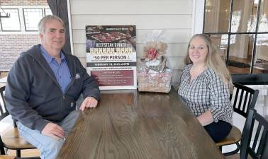 Dinner co-chairs Leo R. Kaytes and Laura Barca are planning the Feb. 18 fundraiser.