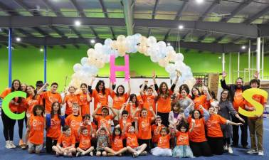 Chabad Hebrew School students celebrate their accomplishments at the Chabad Hebrew School Moving Up &amp; Awards ceremony.