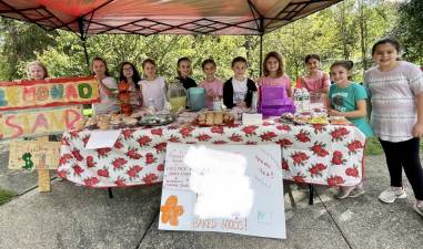 Pictured from left to right, the students are: Lila Monti, Taylor Gillen, Jayden Connolly, Olivia Connolly, Grace Brown, Alessandra Torregiano, Ava Hagan, Mia Haysom, Megan Roe, Molly Brady and Brynn Hasbrouck. Provided photo.