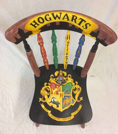 Surely, there is something magical in this chair painted by Sarah Thorson.