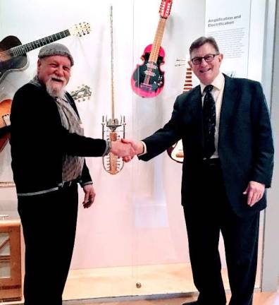 Musical instrument invented by local resident now featured in the