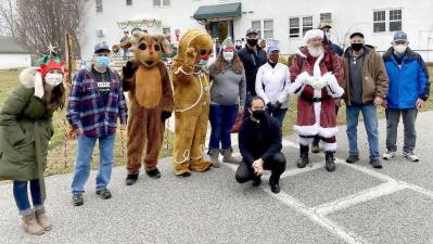 The Big Man in Red and the crew at the ninth annual Breakfast with Santa sponsored by the Warwick Valley Knights of Columbus on Dec. 12 at St. Stephen’s Parish.