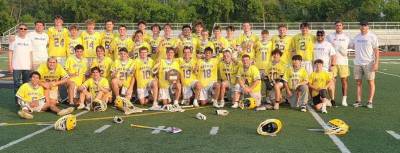The 2025 WVHS Boys Lacrosse team.