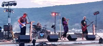 Vinyl Tap performs at the 2025 Summer Concert series in Greenwood Lake.