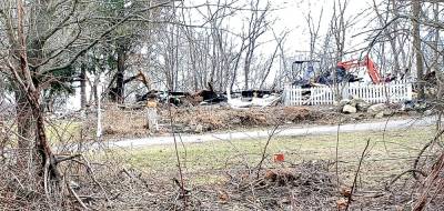 Fire destroyed the Boyko family home on Covered Bridge Road in November. Photo by Terry Gavan.