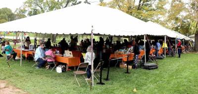 The weather was good on Saturday, Oct. 9, and after being canceled last year due to the pandemic, the ninth Children’s Book Festival, held that day in Stanley-Deming Park, drew huge crowds. Photos by Roger Gavan.