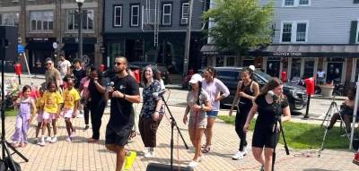Crowd enjoys the 2025 Juneteenth festivities.