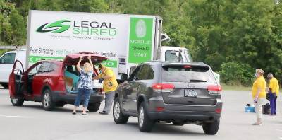 On Saturday, Aug. 15, the Warwick Lions Club held their annual document shredding event in the Chase Bank South Street Parking Lot in the Village of Warwick.