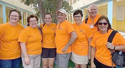 Seven parishioners from St. Stephen the First Martyr Church in Warwick traveled to the Dominican Republic recently for a medical mission trip through Island Impact Ministries. Participants included, from left, Lydia VanDuynhoven; Katie Bisaro; Shanna Wood, PA; John Juliano, MD; Mary Juliano; Casey VanDuynhoven; and Janet Grahn.