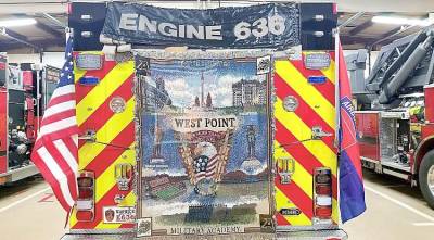 This is a photo of the West Point military blanket provided to the Warwick Fire Department by the family of Chief Warrant Officer 2 Daniel Prial. The department returned the blanket to the family on Tuesday, Feb. 2. Photo provided by the Warwick Fire Department.