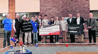 The robotics group was also gifted two grants and two 3D printers.
