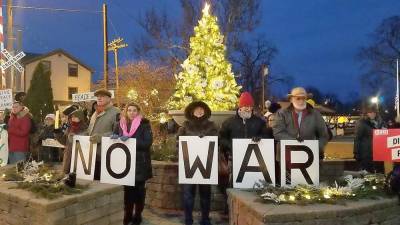 At 5 p.m. on Thursday, Jan. 9, concerned people of Warwick gathered at Railroad Green to remind each other that they are not alone and to remind the community what they believe. There were no speakers. Just silent, peaceful affirmation of what they care about.