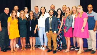 WVCSD teachers who were awarded tenure by the district at the June 1, 2023 board meeting. They were honored in a video presentation noting the contributions that led to each awardee’s tenure.