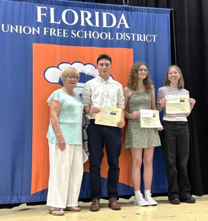 Florida Chamber of Commerce Chairperson with Marie Pillmeier, James Walsh, Maris Neuman and Kaylee Krawcyk.