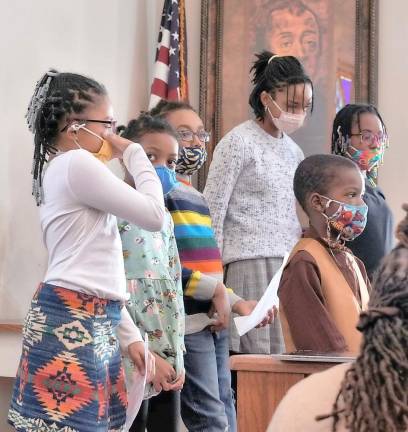 Members of the the Union AME Church Youth group performed during the Martin Luther King Jr. service.
