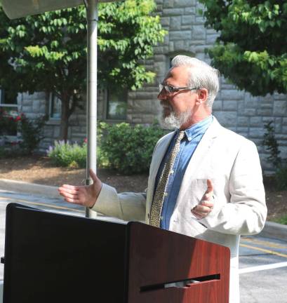 Provided photos &#x201c;We have a beautiful and walkable village,&#x201d; said Mayor Michael Newhard, who served as emcee for the occasion.