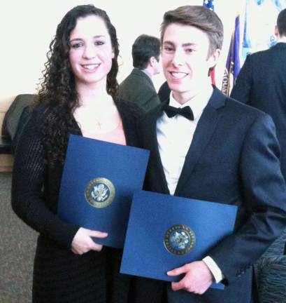 S.S. Seward senior Alyssa Kamrowski has received a Congressional letter of recommendation to the Naval Academy at Annapolis as well as the Military Academy at West Point while her classmate Ressa, has received a Congressional letter of recommendation to attend the Military Academy at West Point.