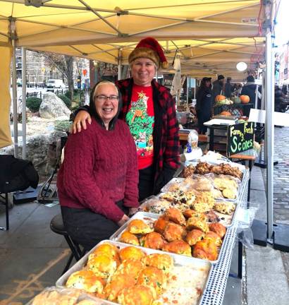 Cheryl and Sue Rogowski during a recent winter market.